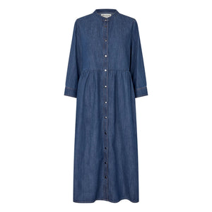 Lollys Laundry - Aliya Denim Pamuk Elbise | Lacivert