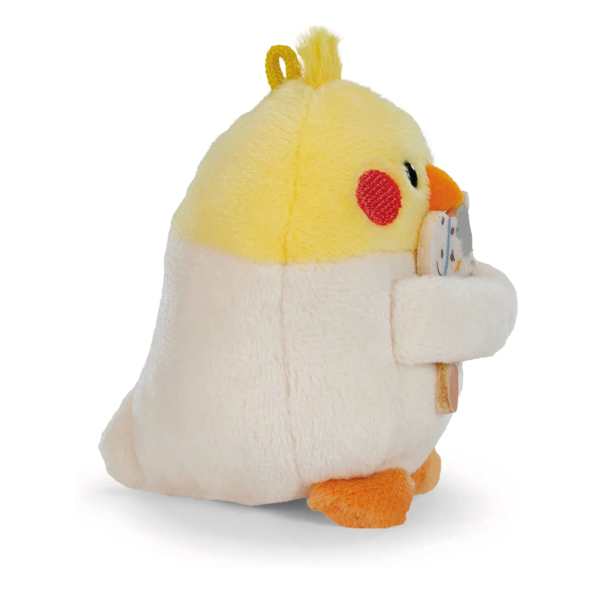 Nici - Peluche de periquito Chipsy con disfraz de caballero | Gris