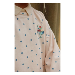 Konges Sløjd - Polo de sudadera con topos | Rosa pálido
