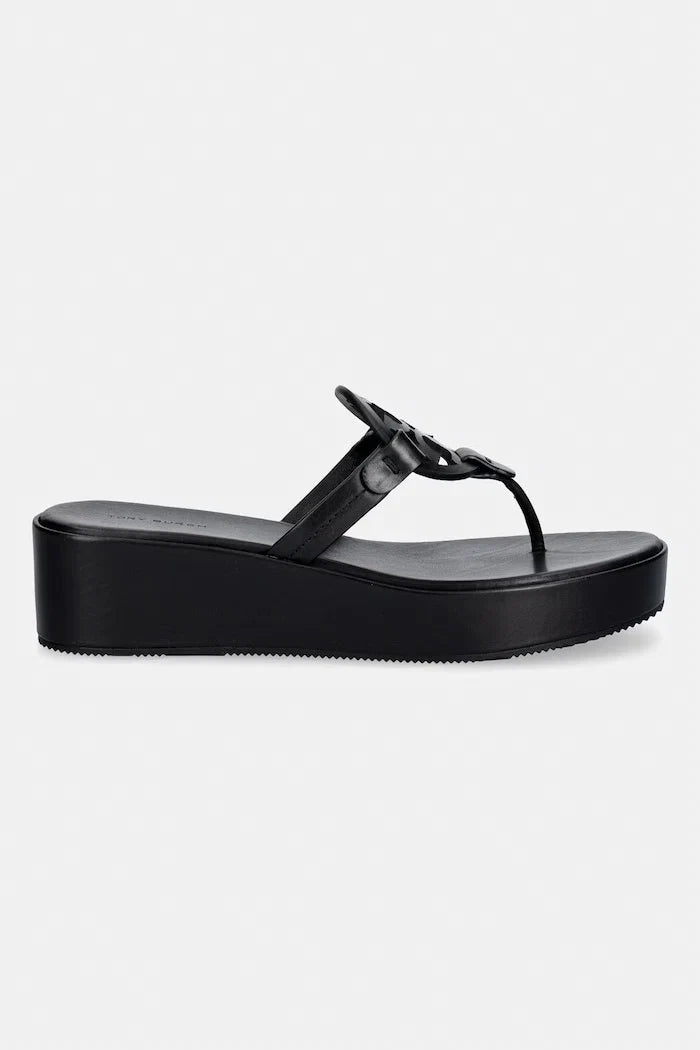 Chanclas de cuña Miller de piel para mujer de Tory Burch