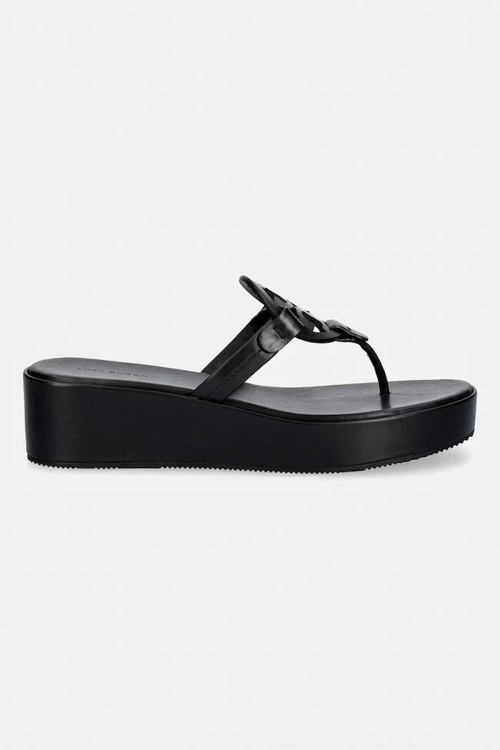 Chanclas de cuña Miller de piel para mujer de Tory Burch