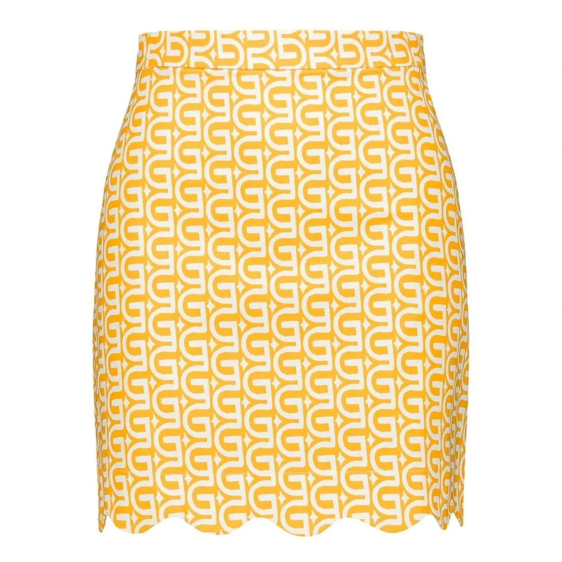 Elise Chalmin - Falda de algodón marrón | Amarillo