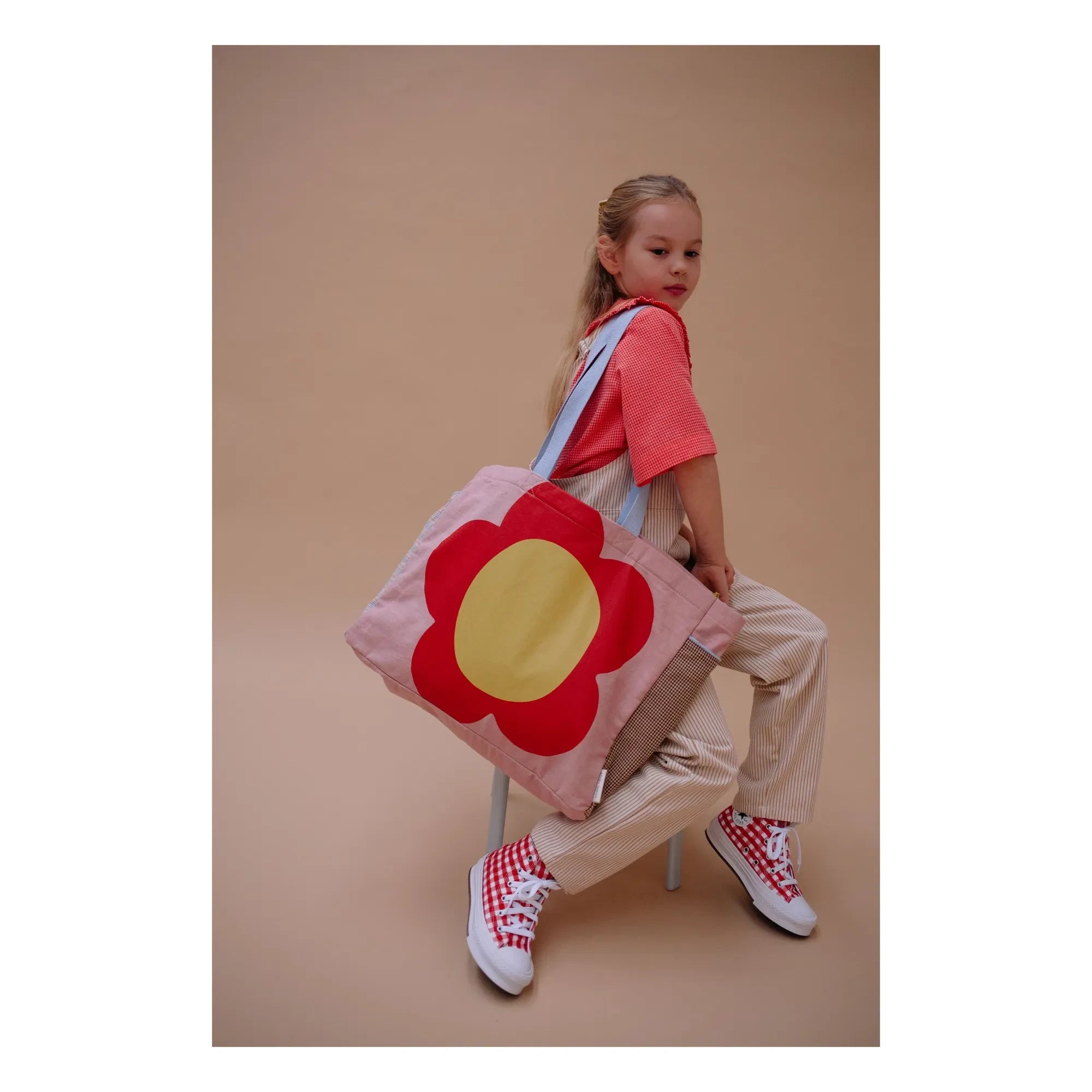Sticky Lemon - Cabas Fleur | Rosa empolvado
