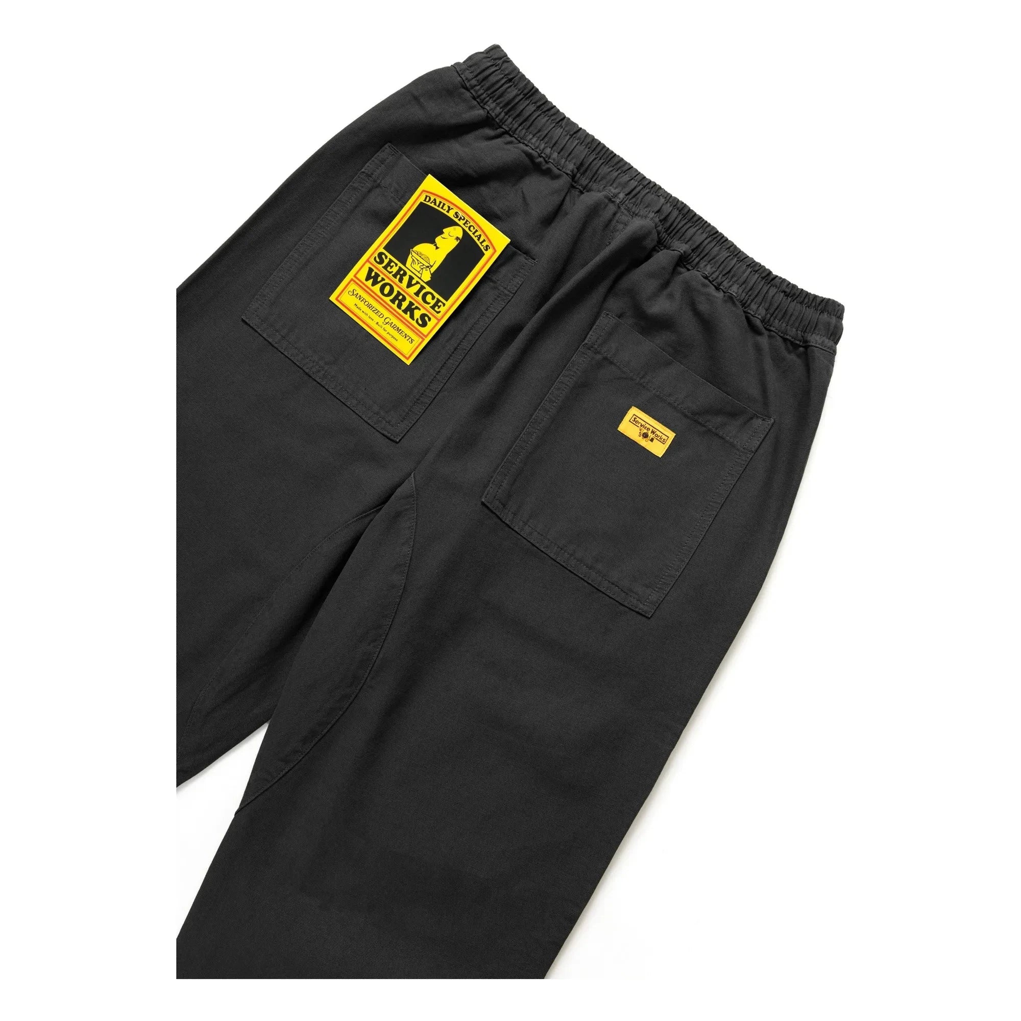 Service Works - Pantalón de chef Moleskin Algodón orgánico | Noir foncé