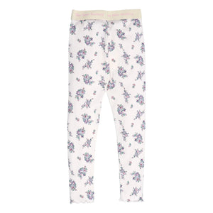 the new society - Mallas de canalé estampadas con flores | Beige