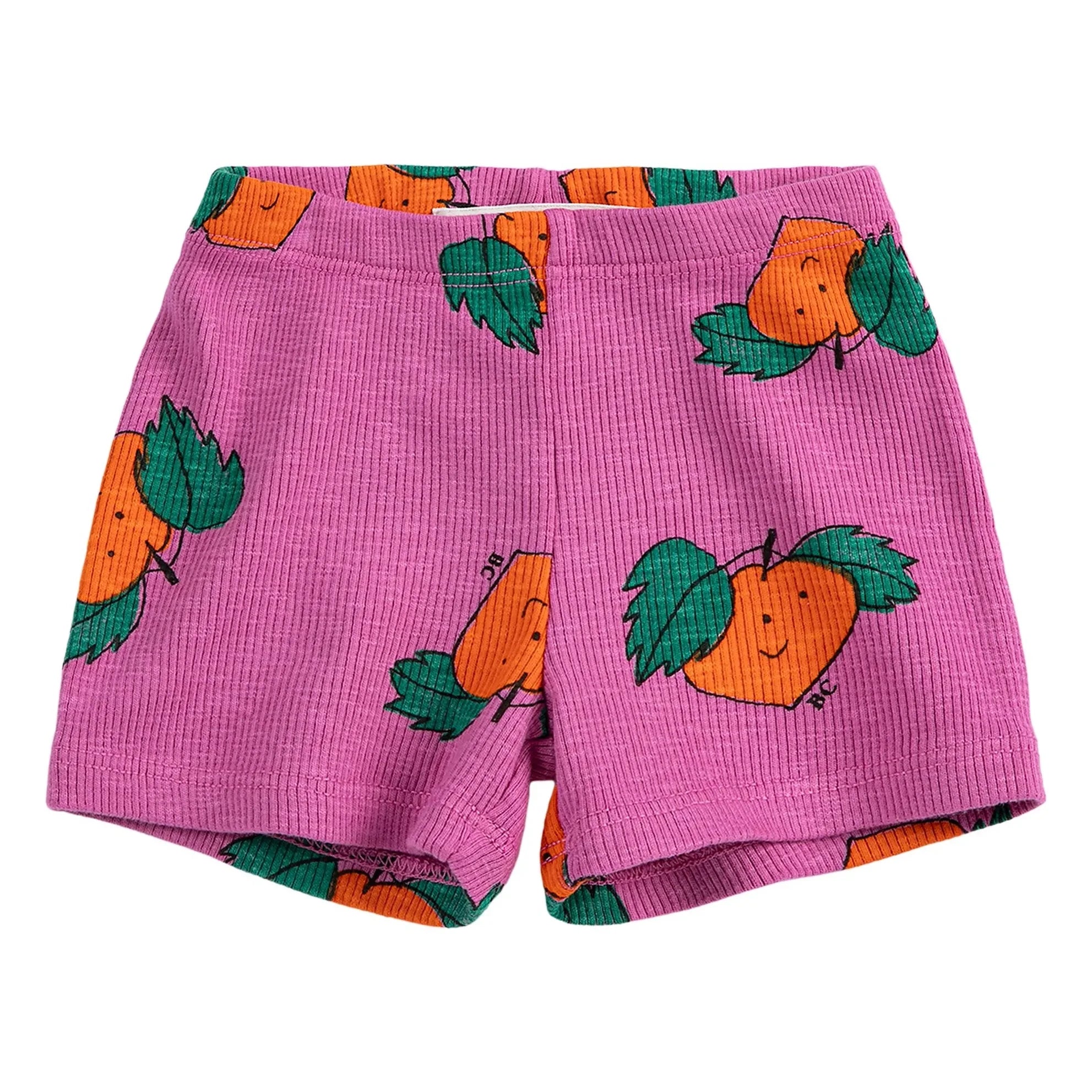 Bobo Choses - Shorts de canalé Naranja Algodón orgánico | Morado