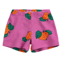 Bobo Choses - Shorts de canalé Naranja Algodón orgánico | Morado