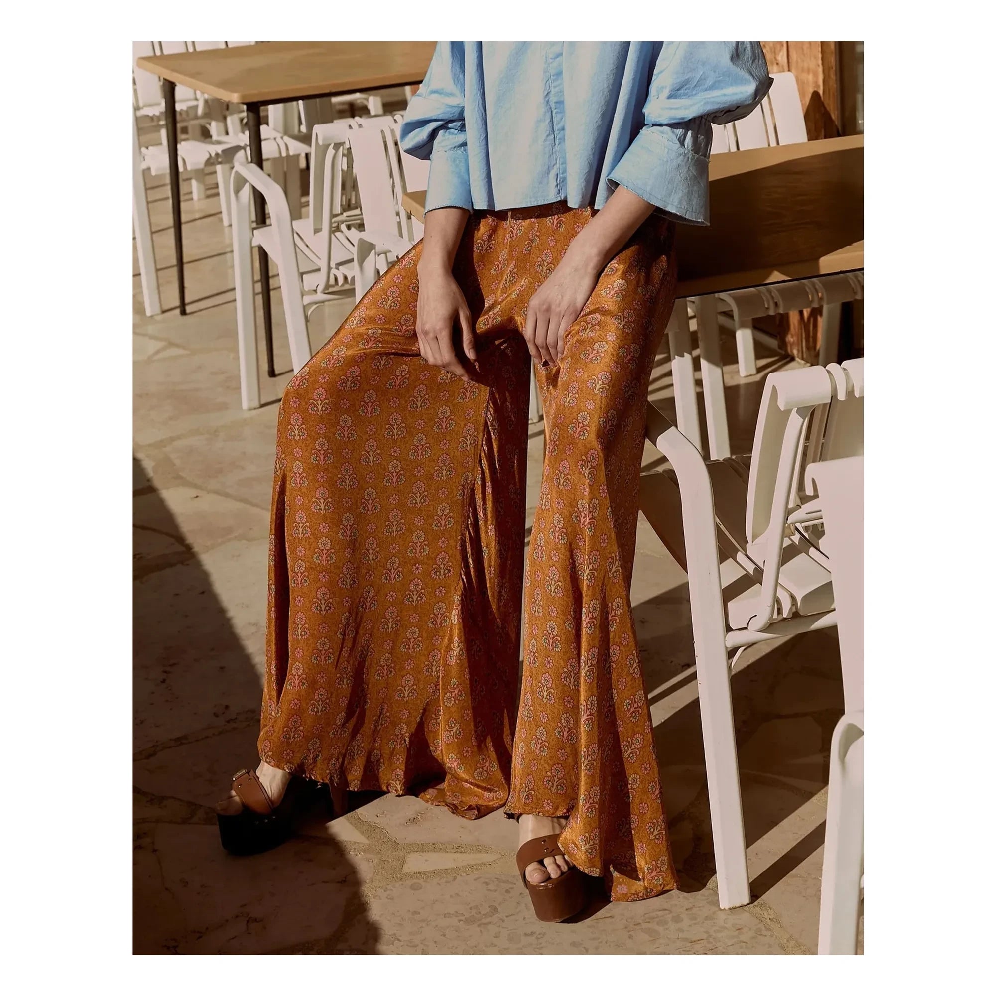 Mes Demoiselles - Pantalón Roller naranja
