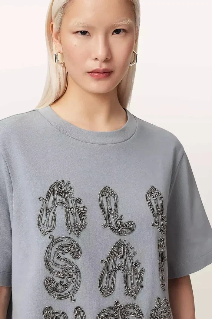 Camiseta oversize de algodón para mujer AllSaints ELLA