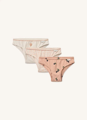 Liewood - Pack de 3 Bragas Aylin Leopardo de Algodón Orgánico | Rosa Claro
