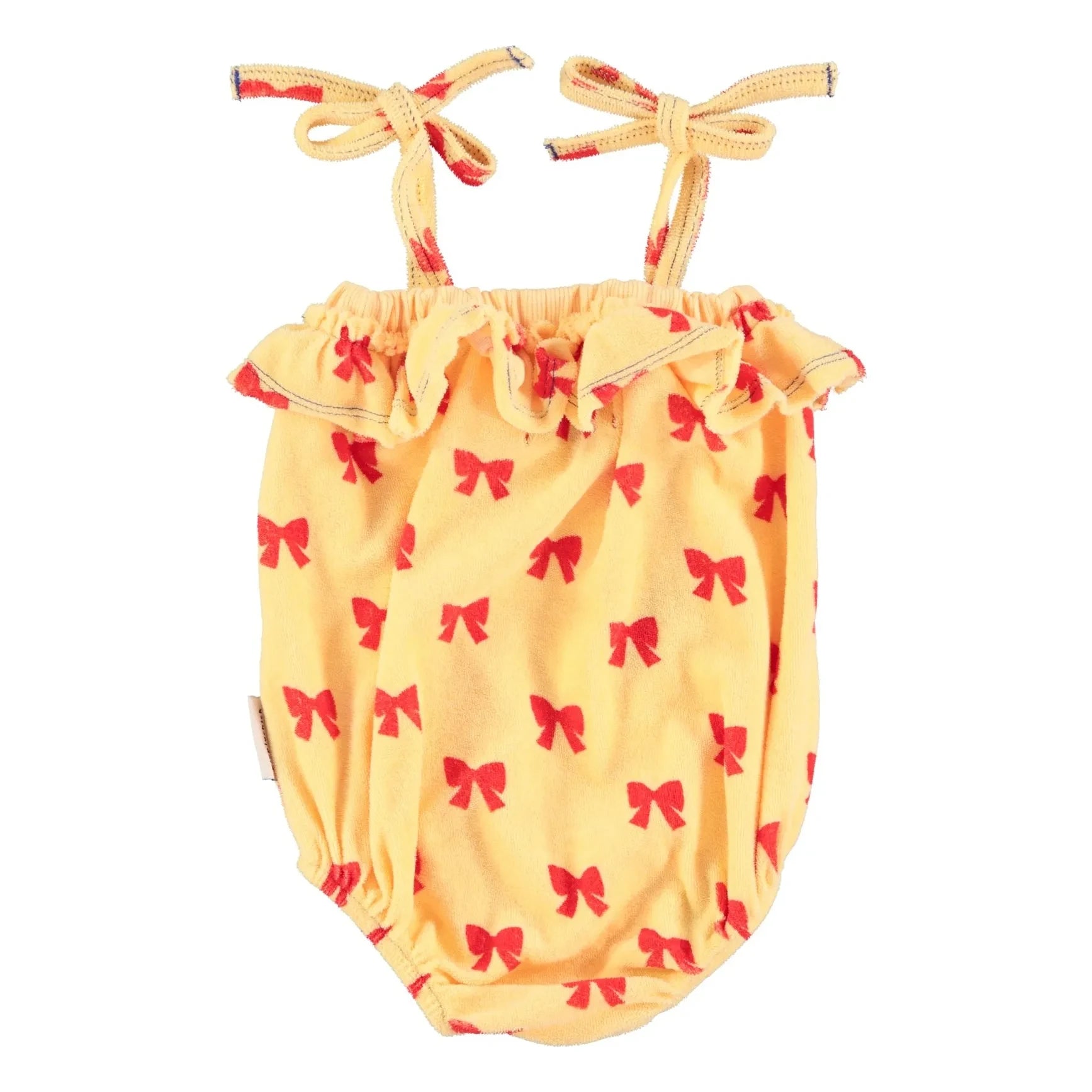 Piupiuchick - Pelele con nudo de rizo orgánico | Amarillo