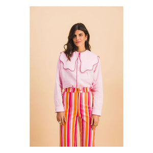 Elise Chalmin - Georgia Pantalones de Algodón | Rojo