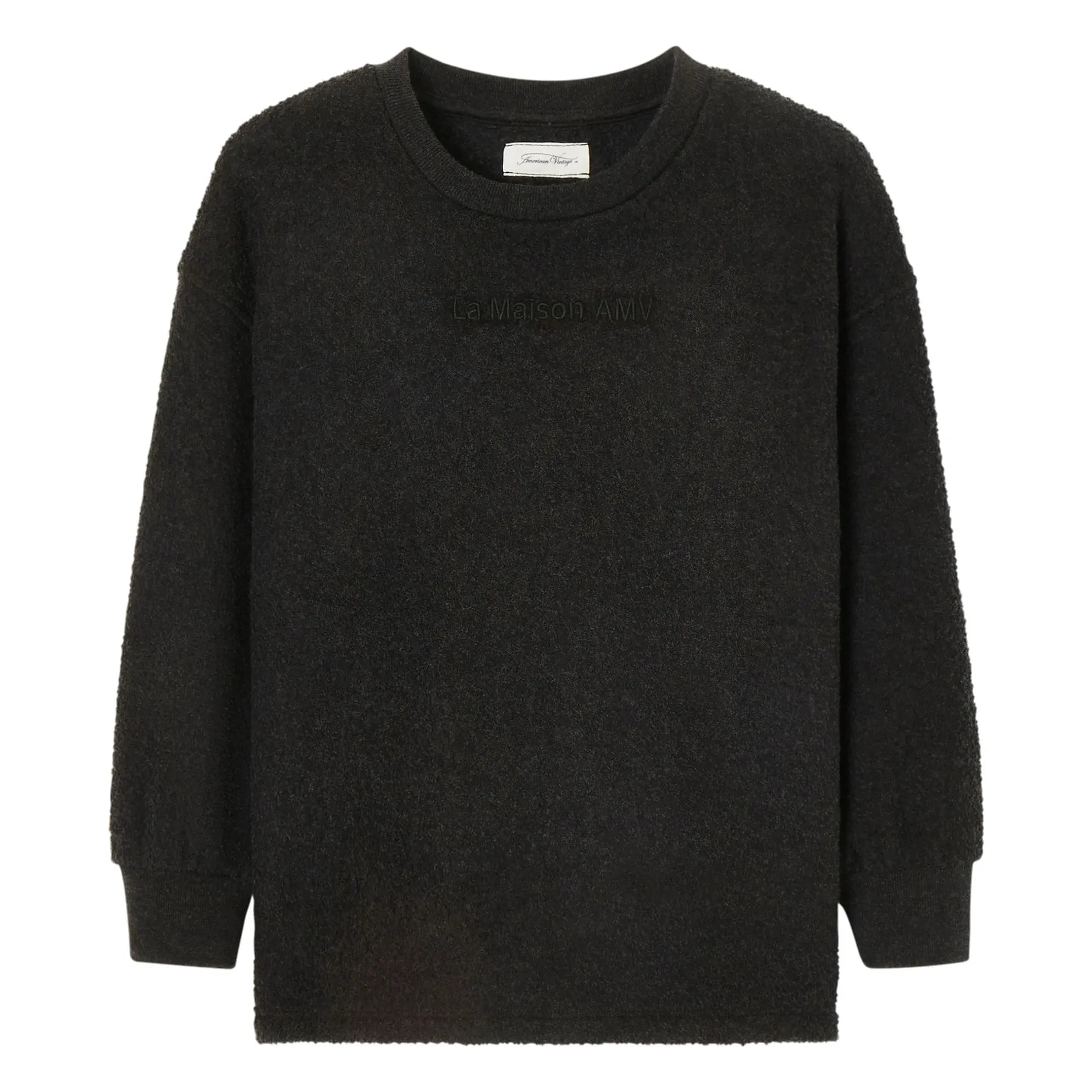 American Vintage - Sudadera Bobypark | Gris carbón jaspeado
