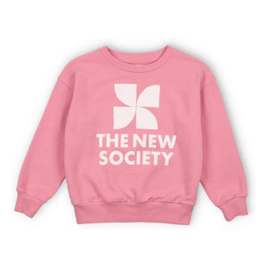 the new society - Mykonos Logo Sweat | Rosa Caramelo