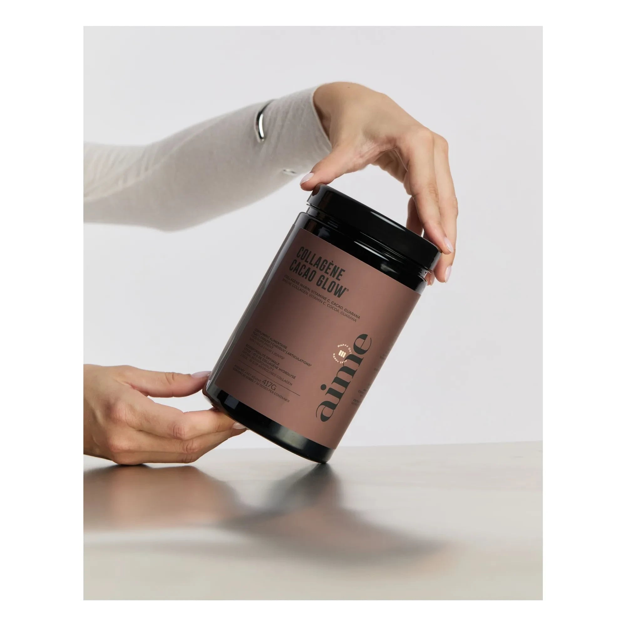 AIME - Colágeno Cacao Glow complemento alimenticio - 30 días