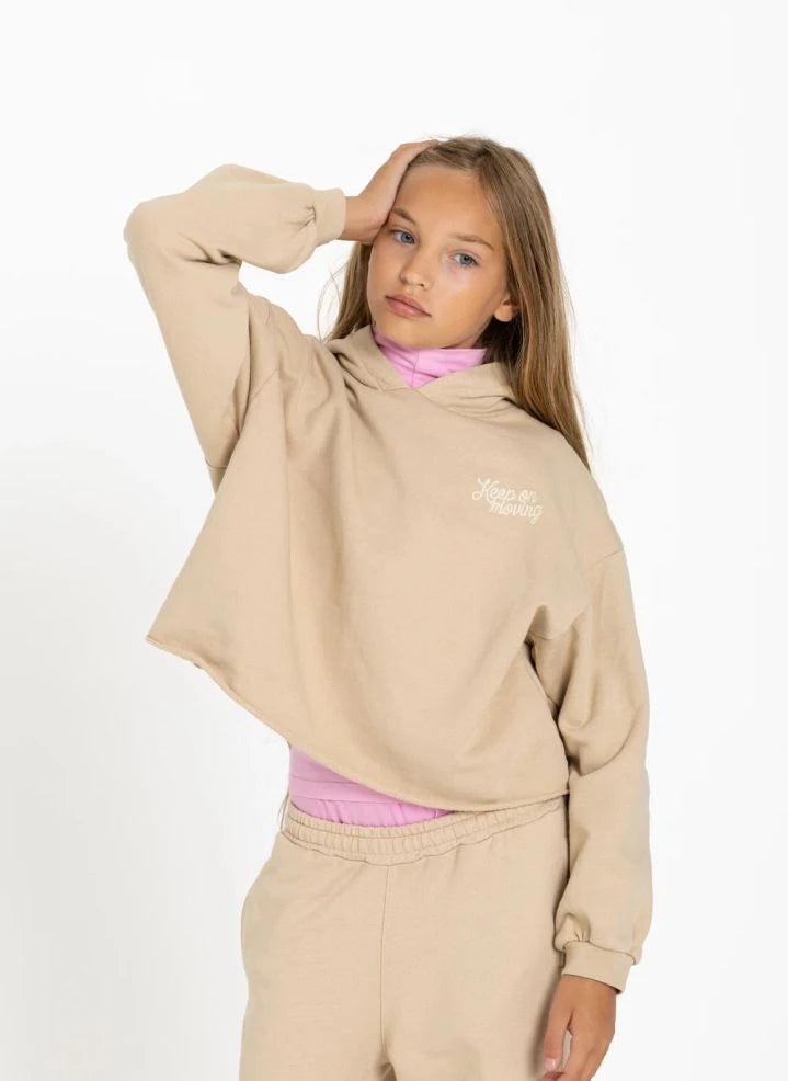 Smallable Kid - "Petal Keep On Moving" Sudadera | Beige