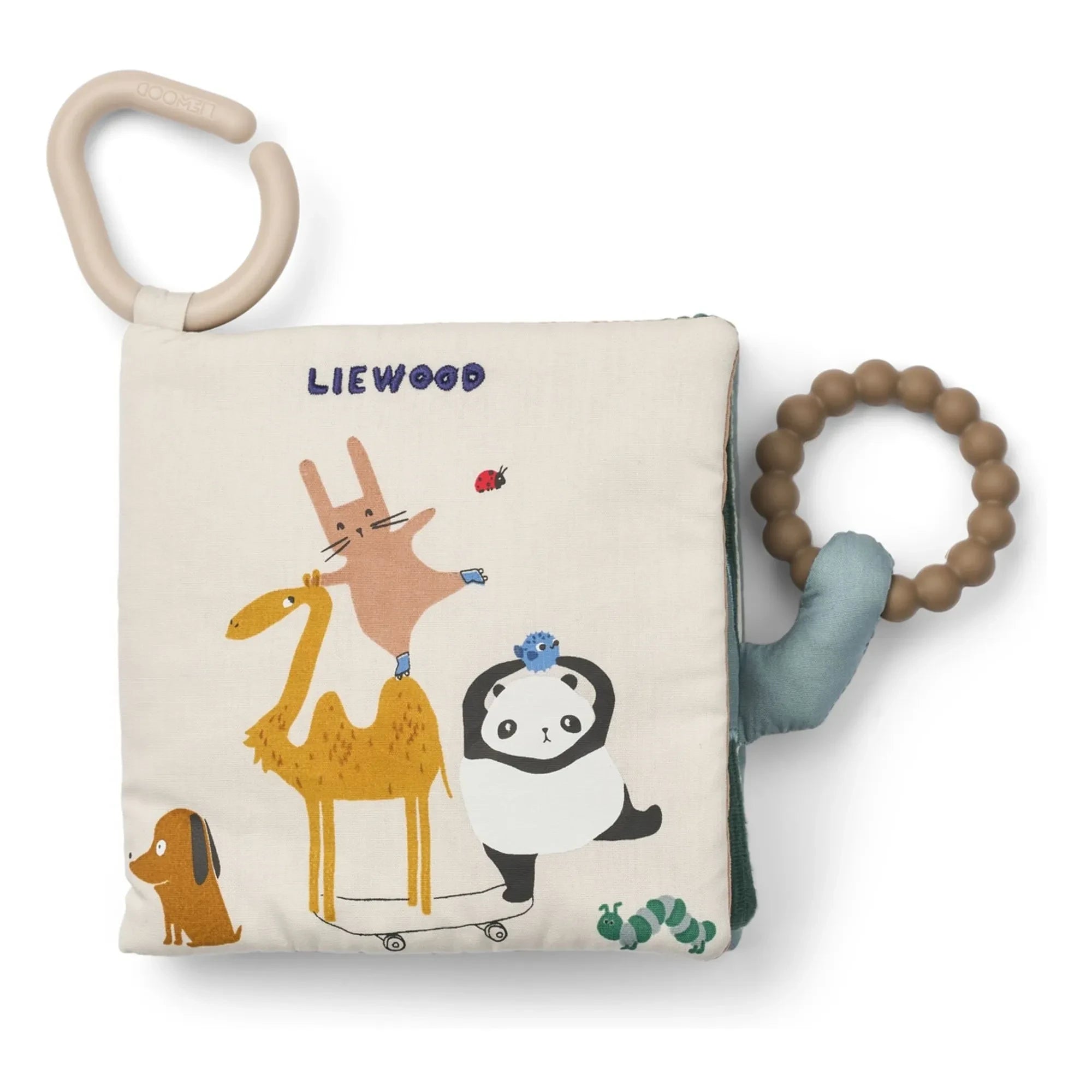 Liewood - Libro de tela Fey | Vuelta al mundo/Color arena