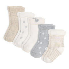 Petit Bateau - Calcetines Rayados 5 Pares | Beige