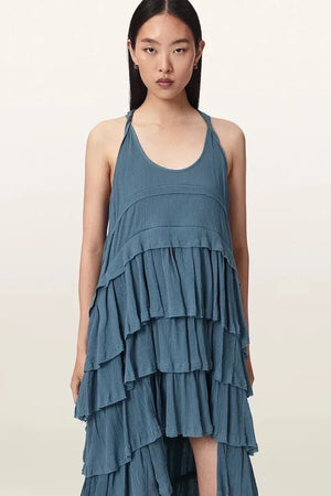 AllSaints vestido de algodón CAVARLY
