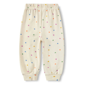 Molo - Simeon Jogger Hearts Algodón Orgánico | Crudo