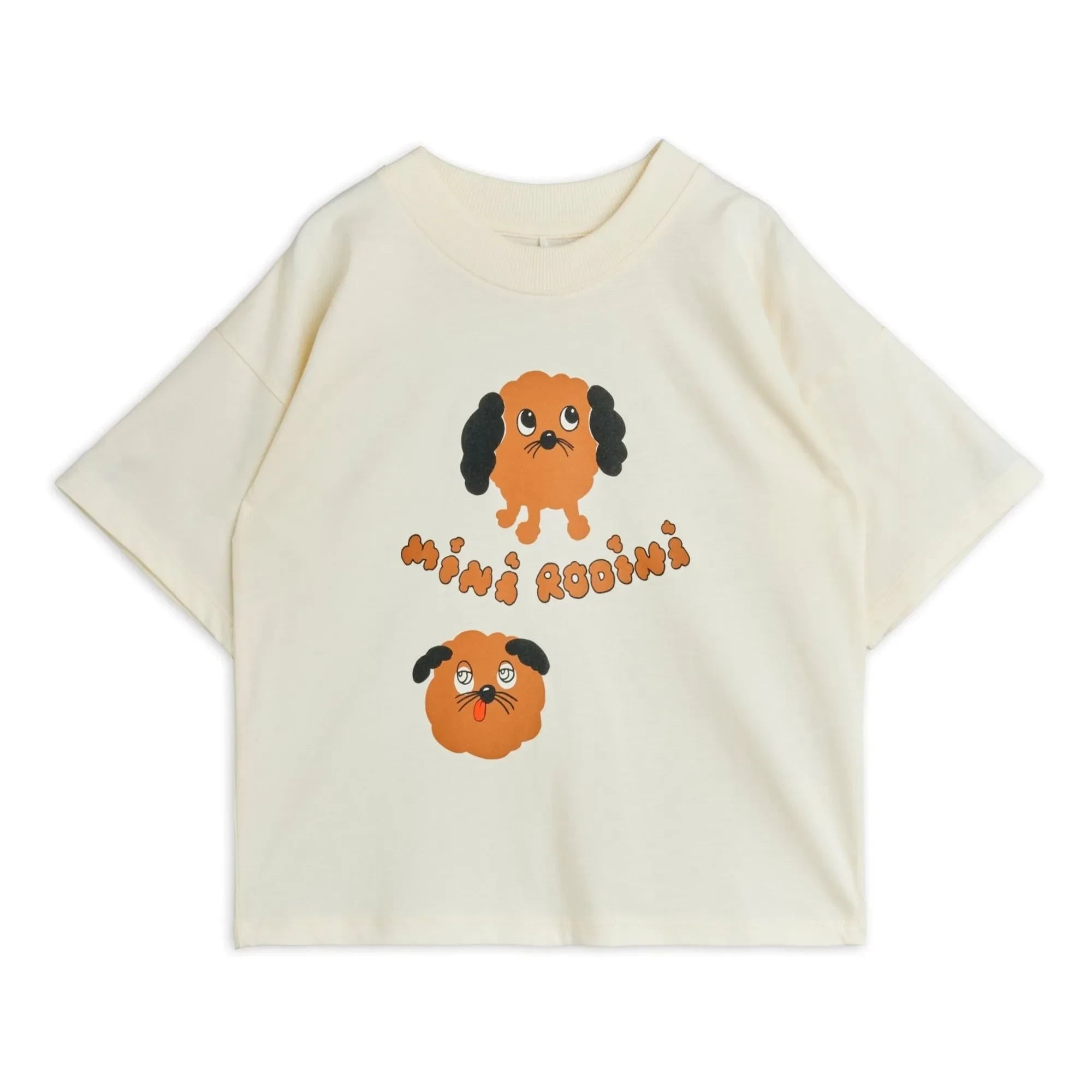 Mini Rodini - Camiseta de algodón orgánico Doggies | Blanca