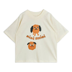 Mini Rodini - Camiseta de algodón orgánico Doggies | Blanca