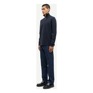 Samsoe Samsoe - Sudadera Gunan con Media Cremallera | Azul Oscuro