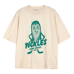 Bobo Choses - Camiseta de algodón orgánico Mr. Pickles | Crema