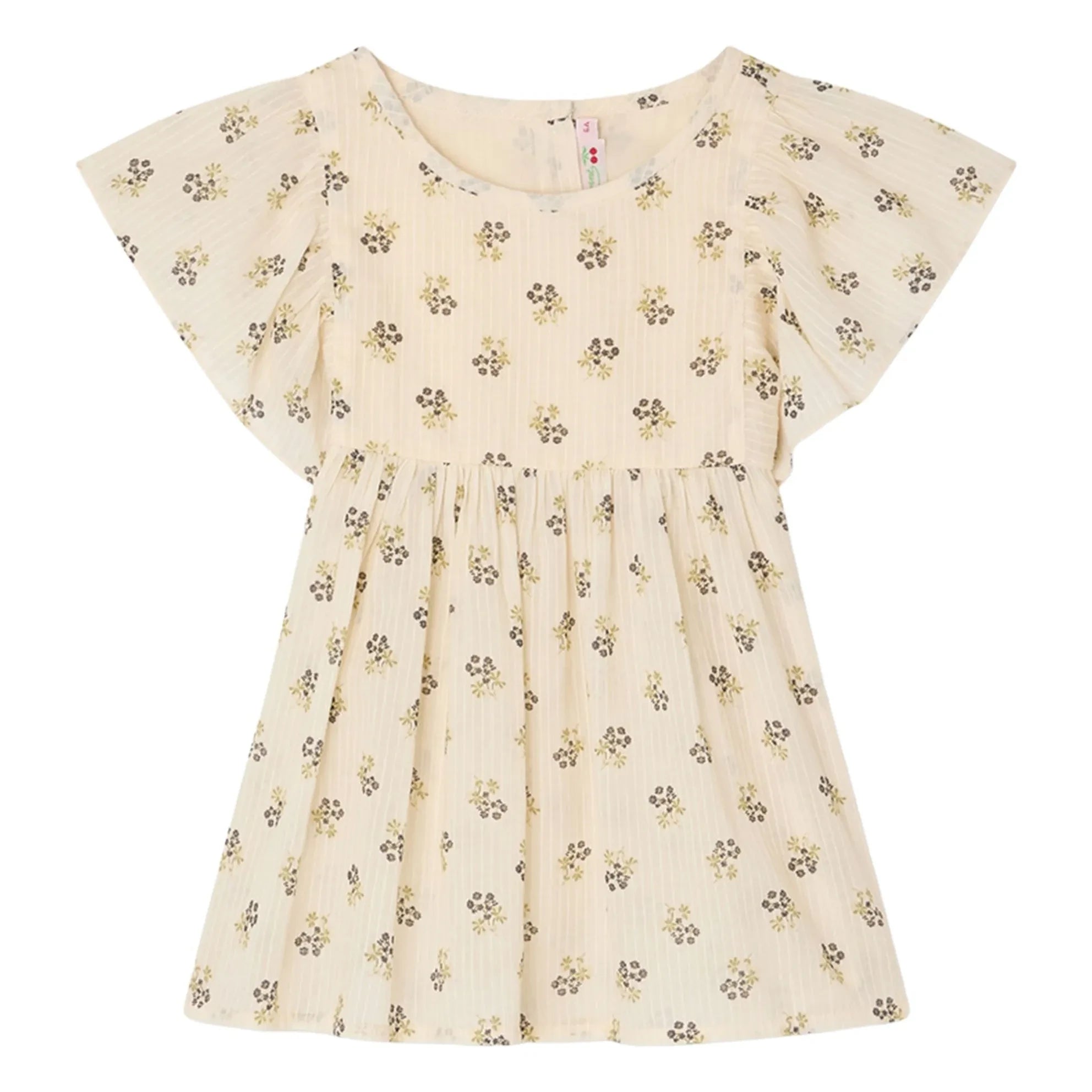 Bonpoint - Blusa de algodón orgánico Christie Fleurie | Crudo