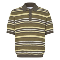 Samsoe Samsoe - Polo de punto Samarco a rayas | Caqui