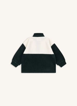Konges Sløjd - Geri Dönüştürülmüş Elyaflardan Üretilmiş Tavi Fermuarlı Sweatshirt | Yeşil