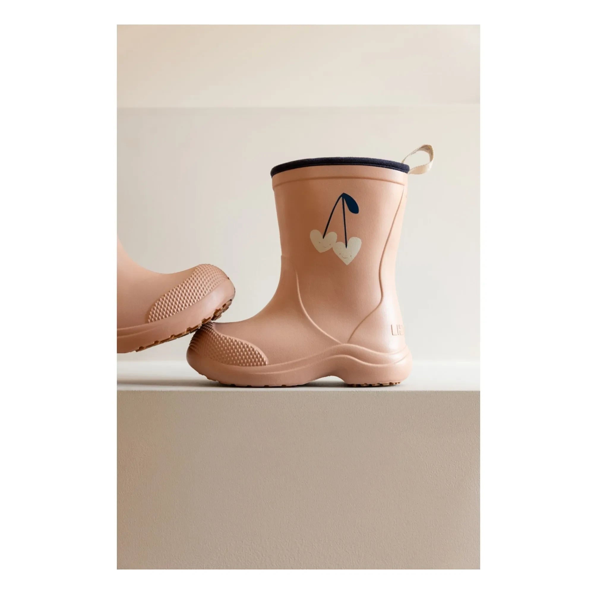 Liewood - Botas de agua Aston Hearts | Rosa pálido