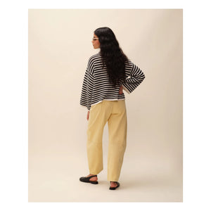 Nitah - Jersey de rayas George | Negro