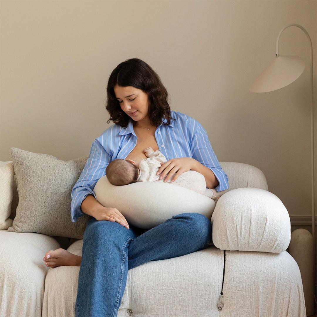 bbhugme Nursing Pillow - Soft White-Nursing Pillows-Soft White- | Natural Baby Shower