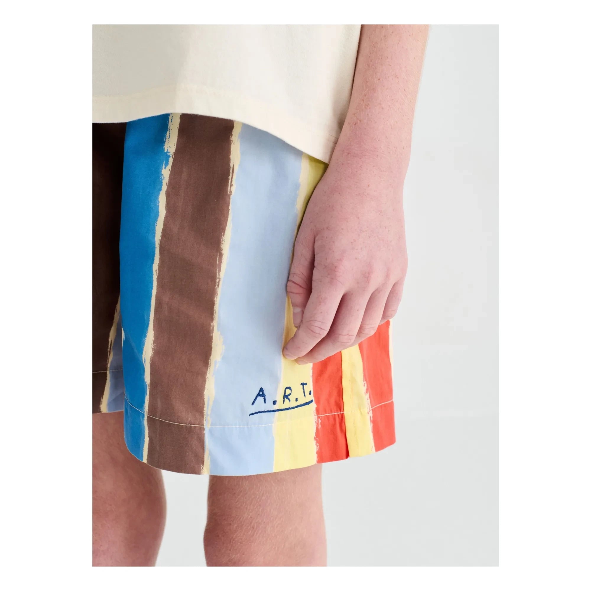 True Artist - Shorts a rayas | Azul