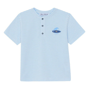 Tartine et Chocolat - Camiseta de surf | Azul claro