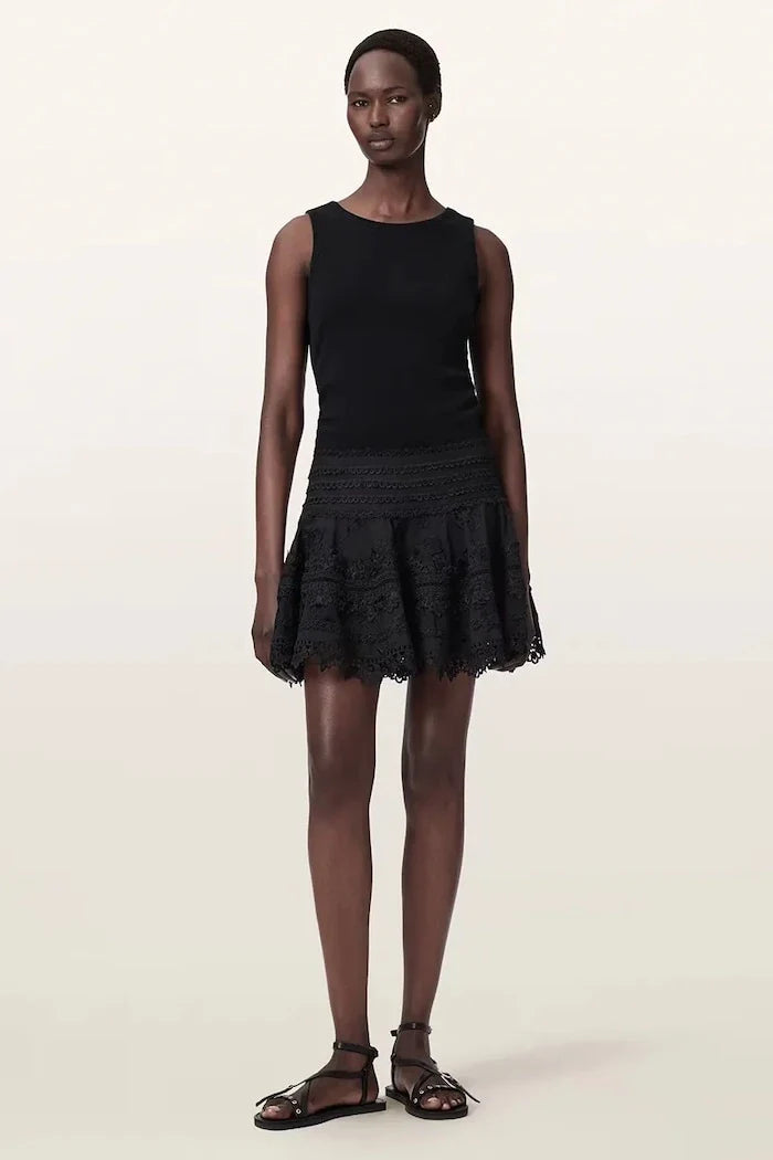 AllSaints Falda de algodón LILLITH
