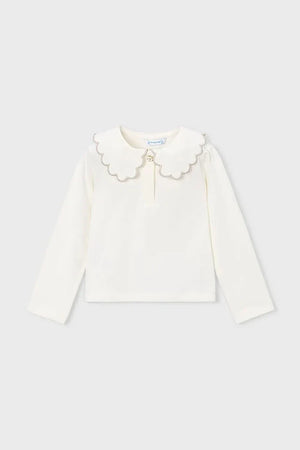 Blusa infantil Mayoral de algodón y elastano