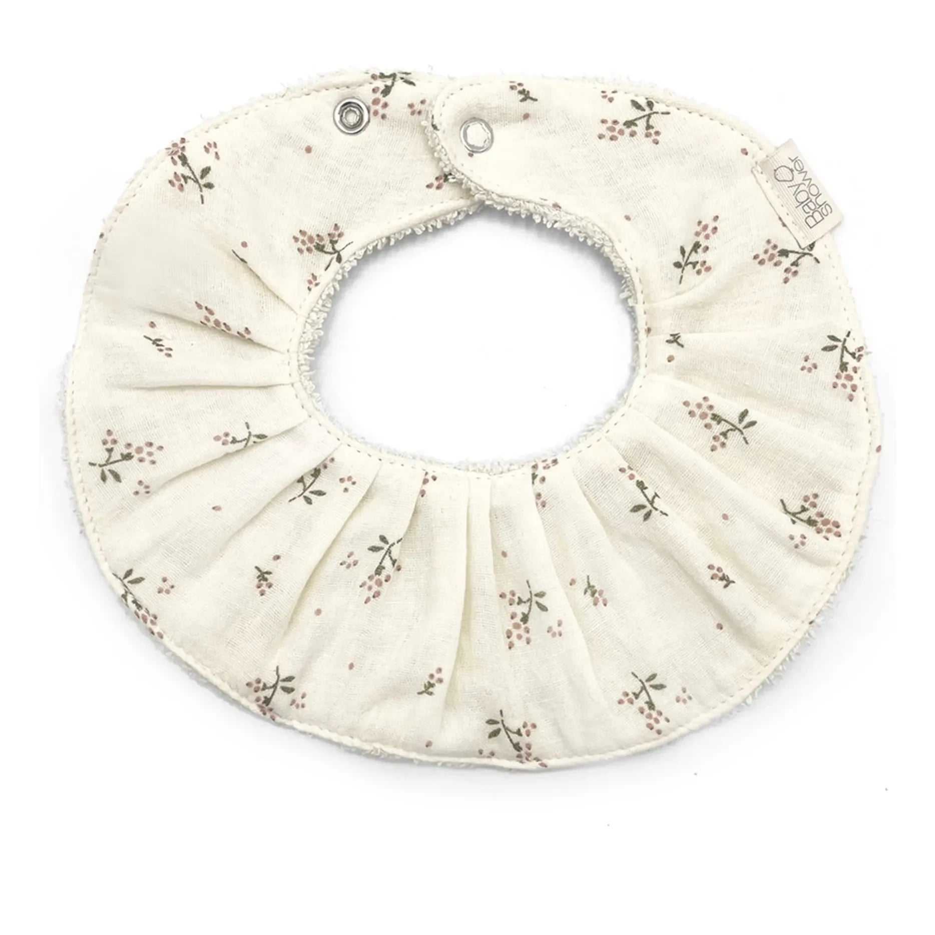 Babyshower - Babero elegante Roseberry | Crudo