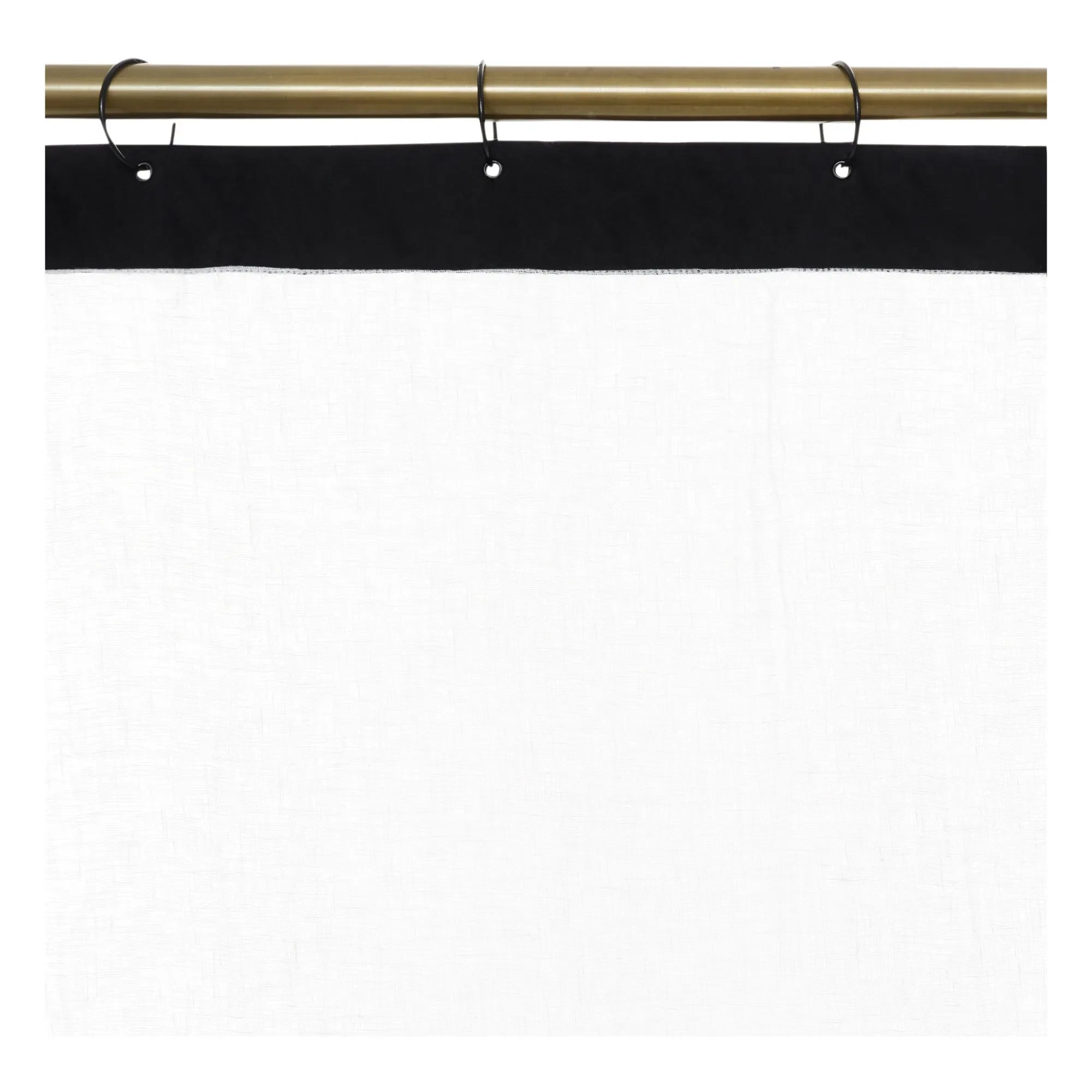 Haomy - Cortinas de lino Lazzo | Blanco