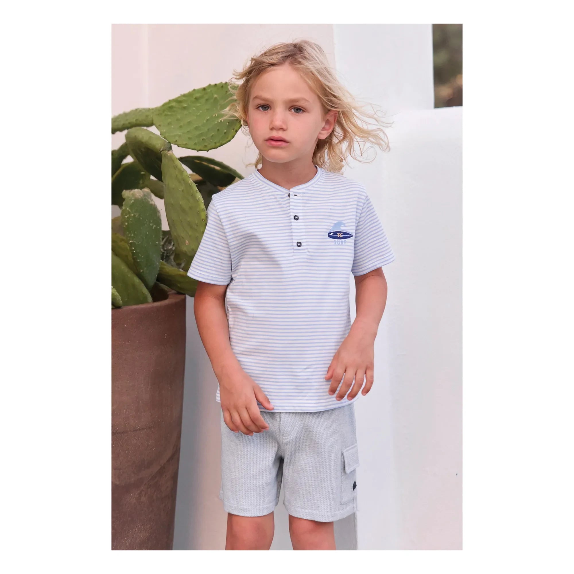 Tartine et Chocolat - Camiseta de surf | Azul claro