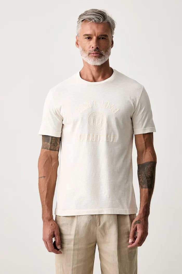 Camiseta de algodón para hombre Gant