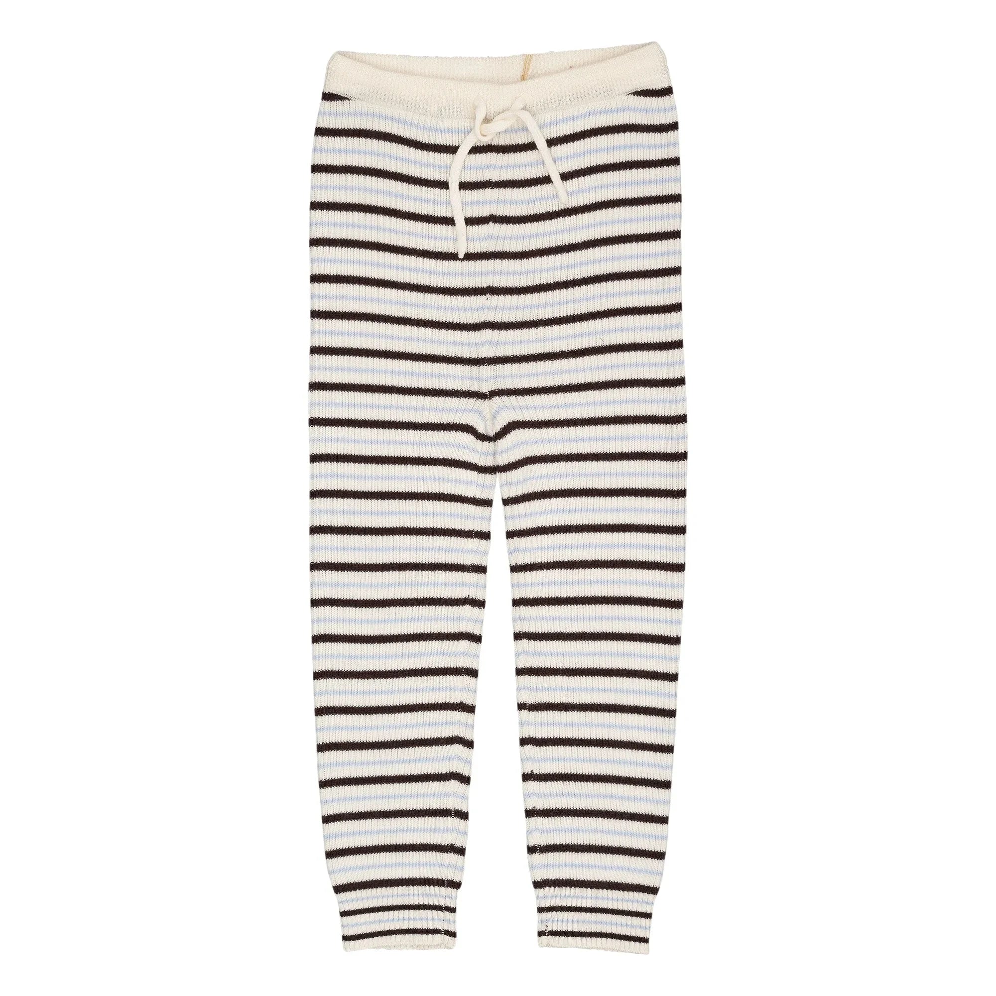 Copenhagen Colors - Leggings de lana merina a rayas | Marrón