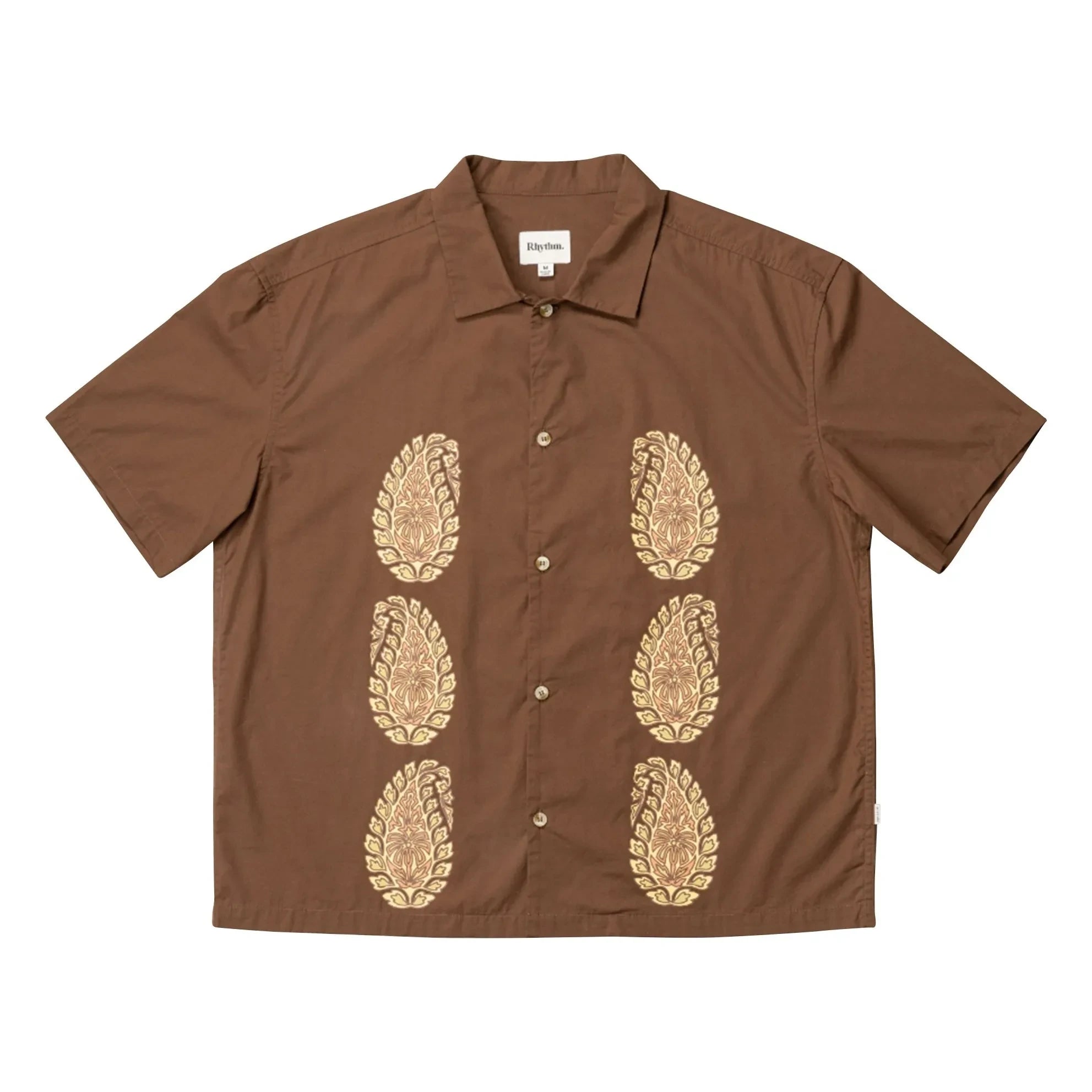 Rhythm - Camisa de manga corta relajada Mirissa | Marrón