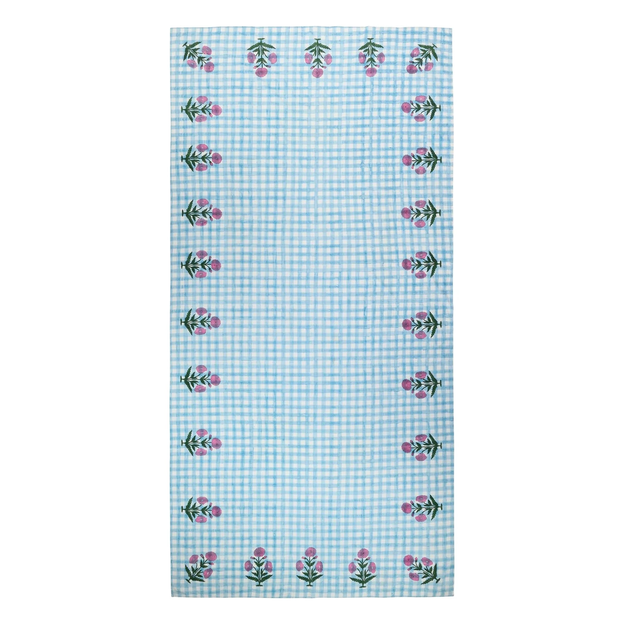 Doing Goods - Mantel de cuadros Iris | Azul