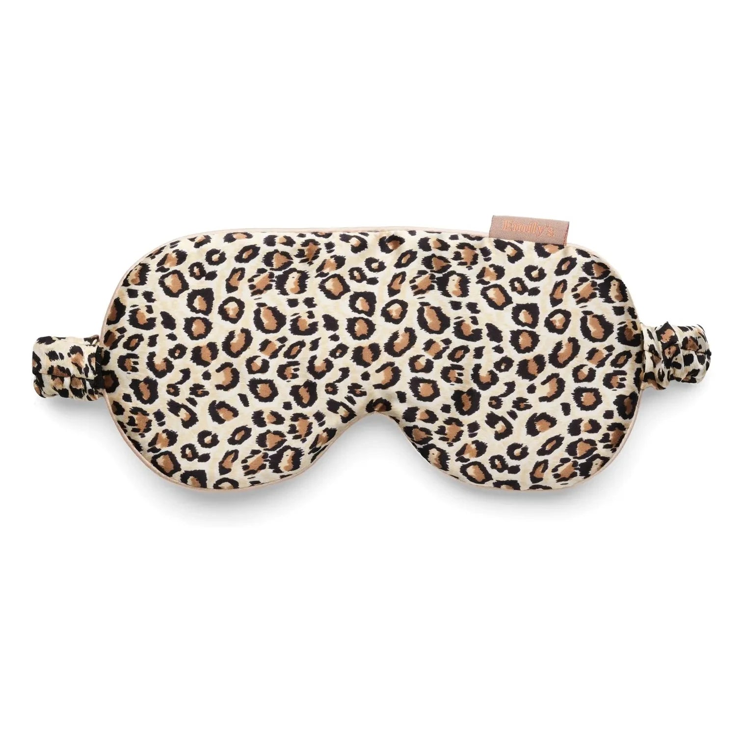 Emily's Pillow - Antifaz de seda estampado de leopardo