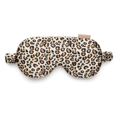 Emily's Pillow - Antifaz de seda estampado de leopardo