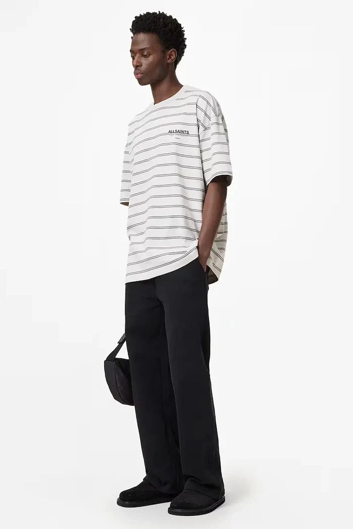 Camiseta de hombre de algodón con rayas UNDERGRND de AllSaints