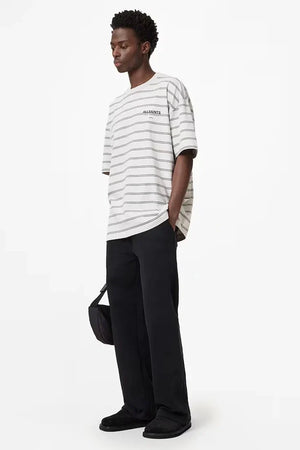 Camiseta de hombre de algodón con rayas UNDERGRND de AllSaints