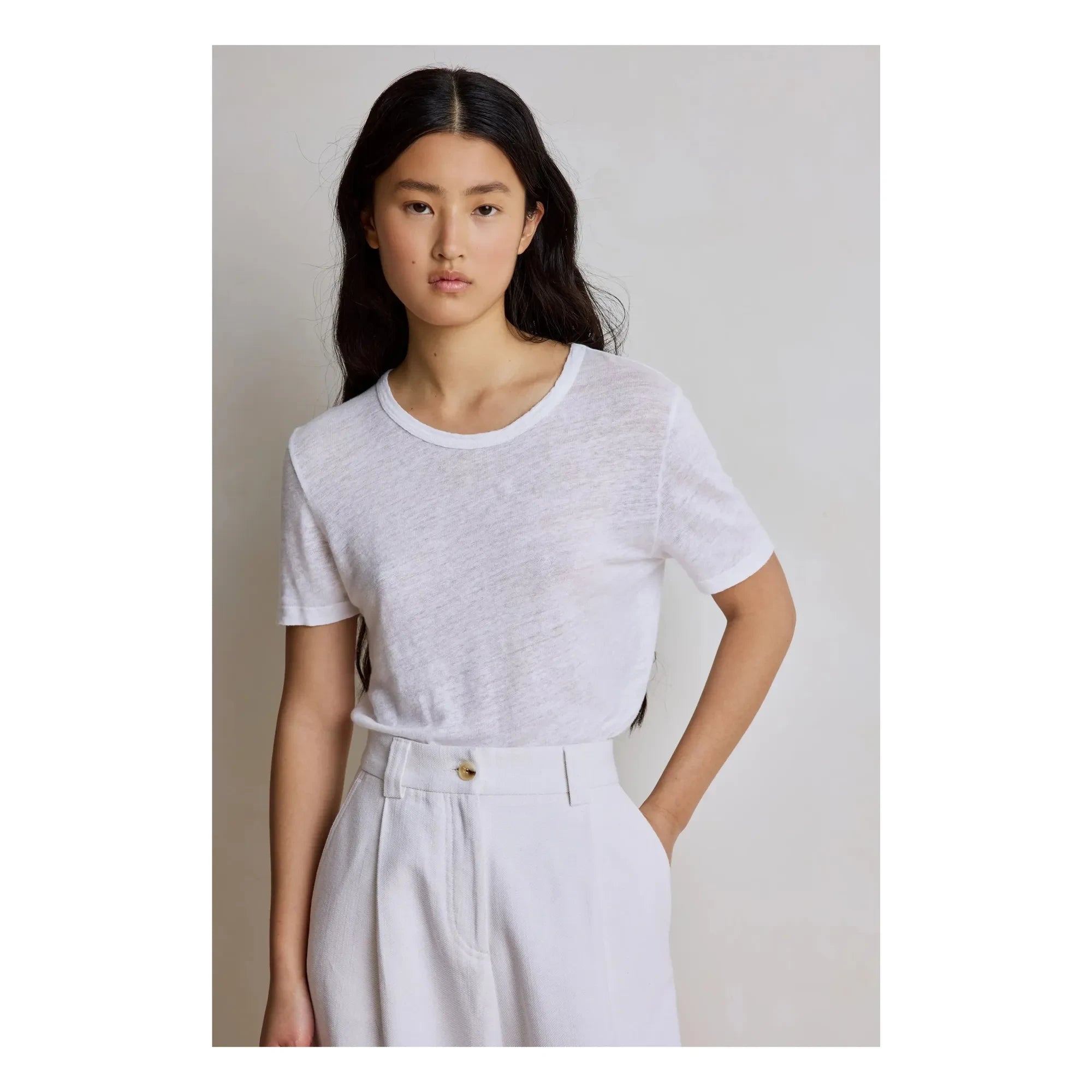 Camiseta de lino Hod - Miami | Blanco